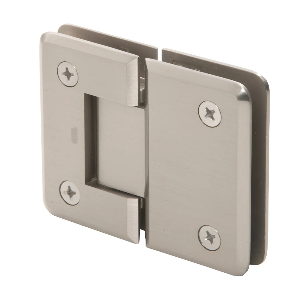Glass to Glass Shower Door Hinge 180°: Pinnacle 180, Brushed Nickel – CRL P1N180BN, photo 2