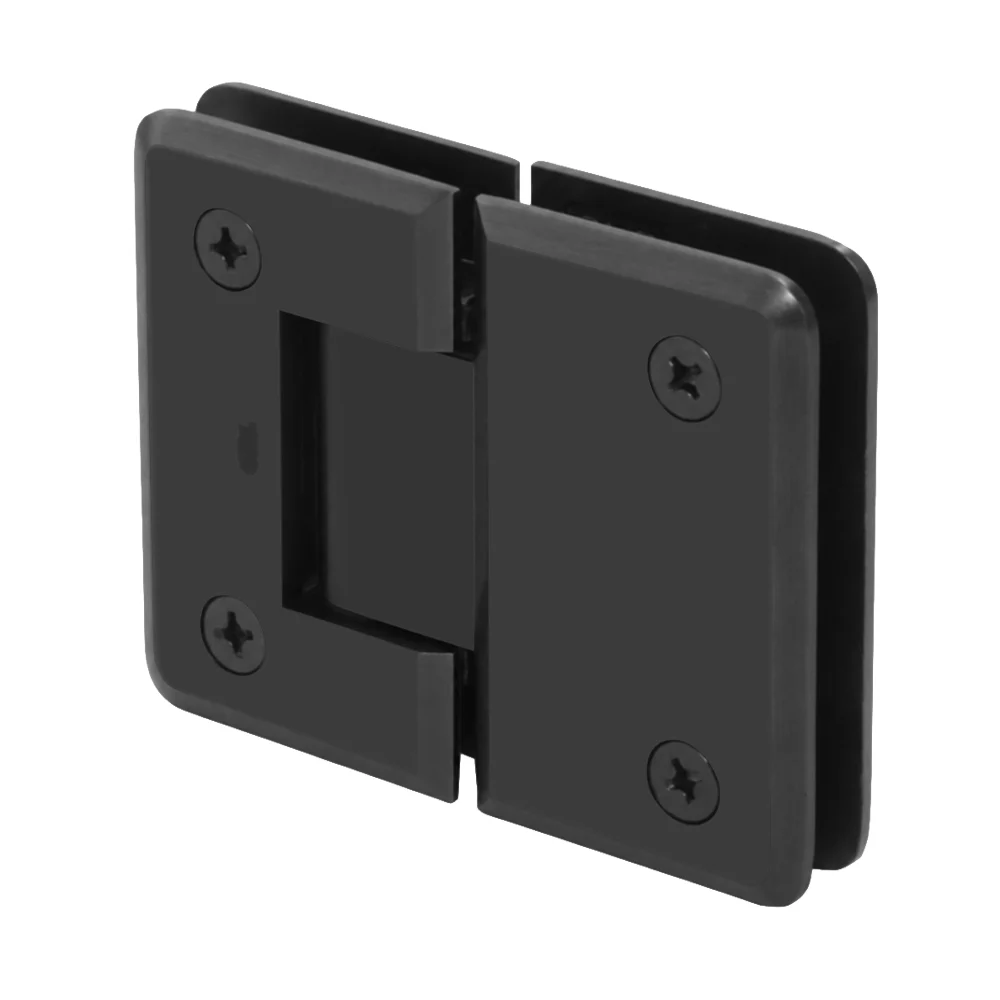 Glass to Glass Shower Door Hinge 180°: Pinnacle 180, Matte Black – CRL P1N180MBL, photo 2