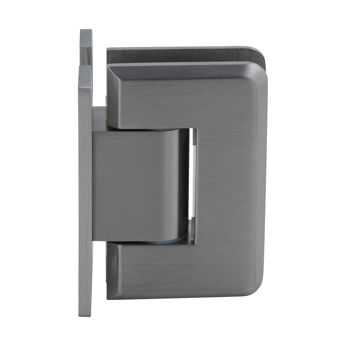 Shower Door Hinge: Pinnacle 337 Adjustable Wall Mount, H Back Plate, Brushed Nickel – CRL P1N337BN
