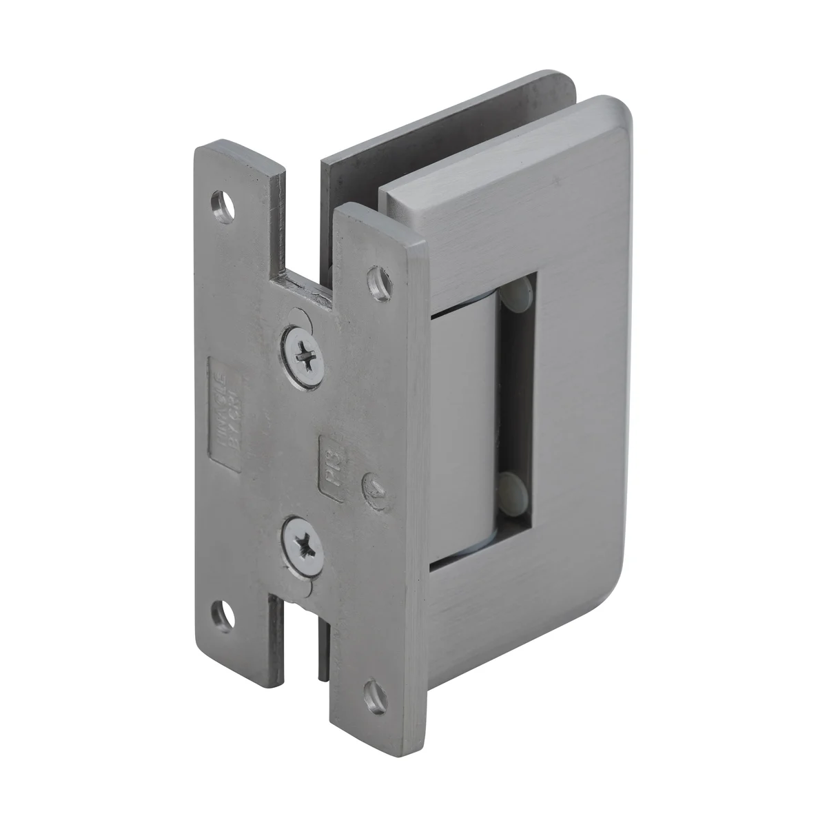 Shower Door Hinge: Pinnacle 337 Adjustable Wall Mount, H Back Plate, Brushed Nickel – CRL P1N337BN, photo 3