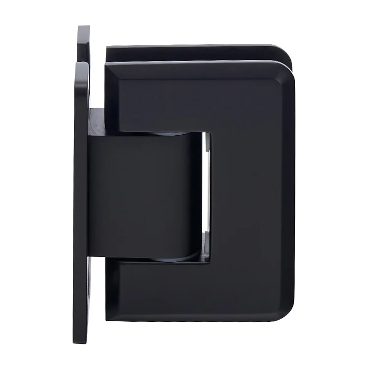 Shower Door Hinge: Pinnacle 337 Adjustable Wall Mount, H Back Plate, Matte Black – CRL P1N337MBL