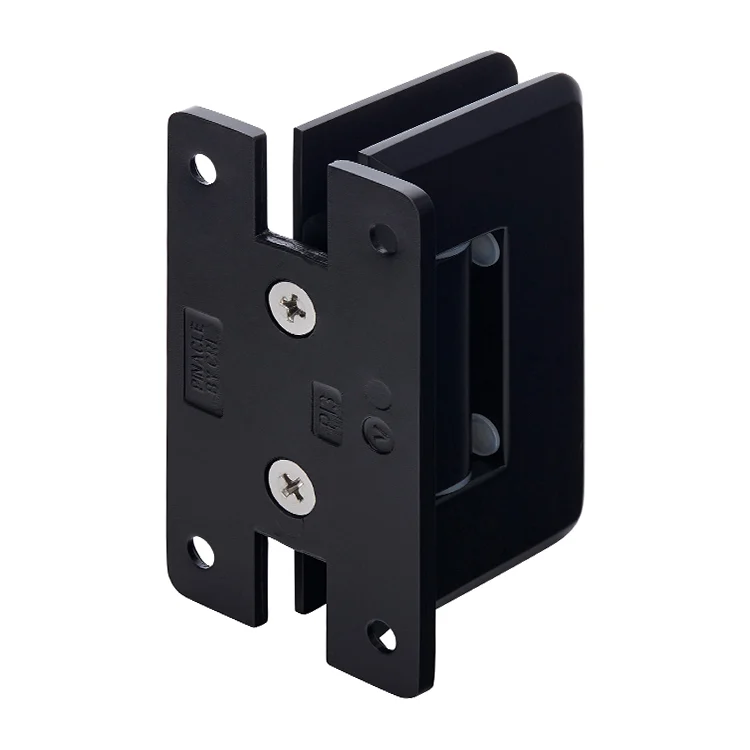 Shower Door Hinge: Pinnacle 337 Adjustable Wall Mount, H Back Plate, Matte Black – CRL P1N337MBL, photo 3