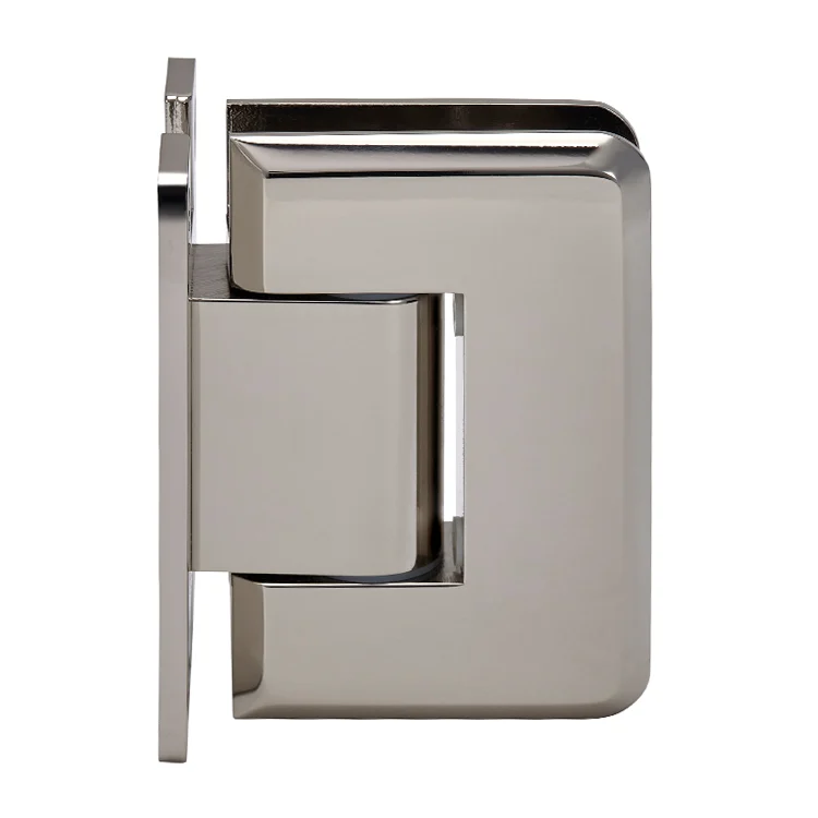 Shower Door Hinge: Pinnacle 337 Adjustable Wall Mount, H Back Plate, Polished Nickel – CRL P1N337PN