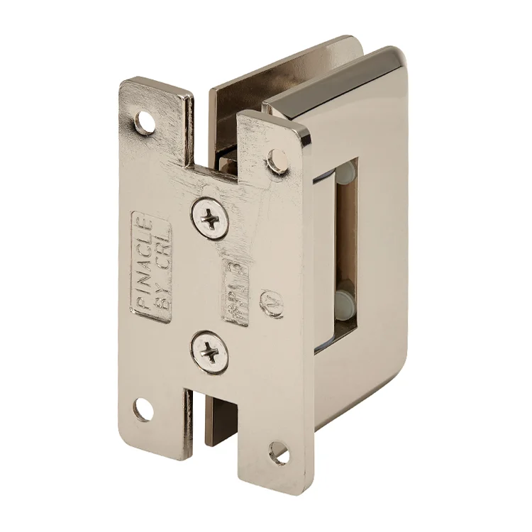 Shower Door Hinge: Pinnacle 337 Adjustable Wall Mount, H Back Plate, Polished Nickel – CRL P1N337PN, photo 3