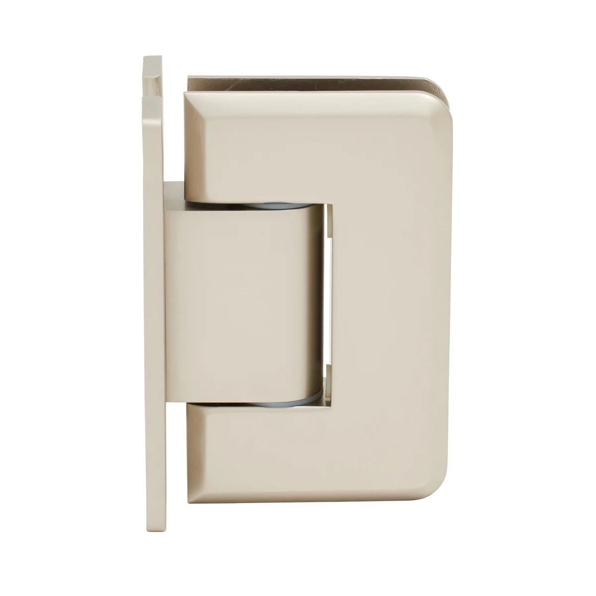 Shower Door Hinge: Pinnacle 337 Adjustable Wall Mount, H Back Plate, Satin Nickel – CRL P1N337SN