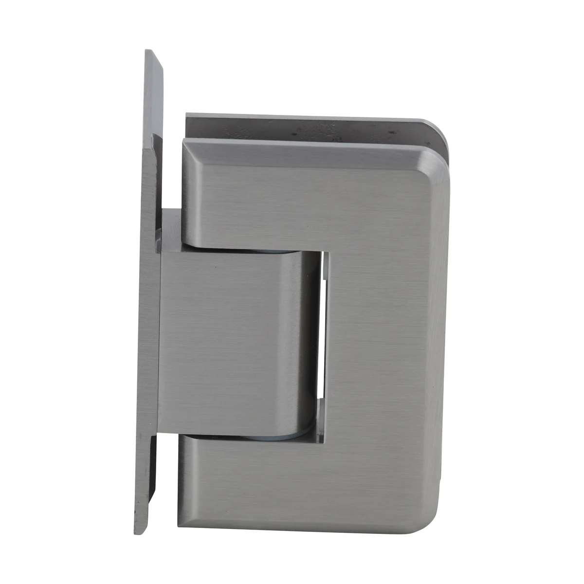 Shower Door Hinge: Pinnacle 344 Adjustable, Offset Back Plate, Brushed Nickel – CRL P1N344BN, photo 3