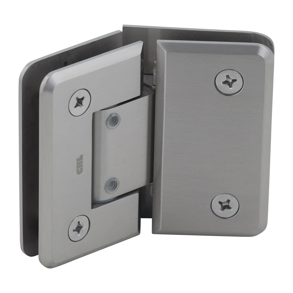Glass to Glass Shower Door Hinge 135°: Pinnacle 345 Adjustable, Brushed Nickel – CRL P1N345BN, photo 3