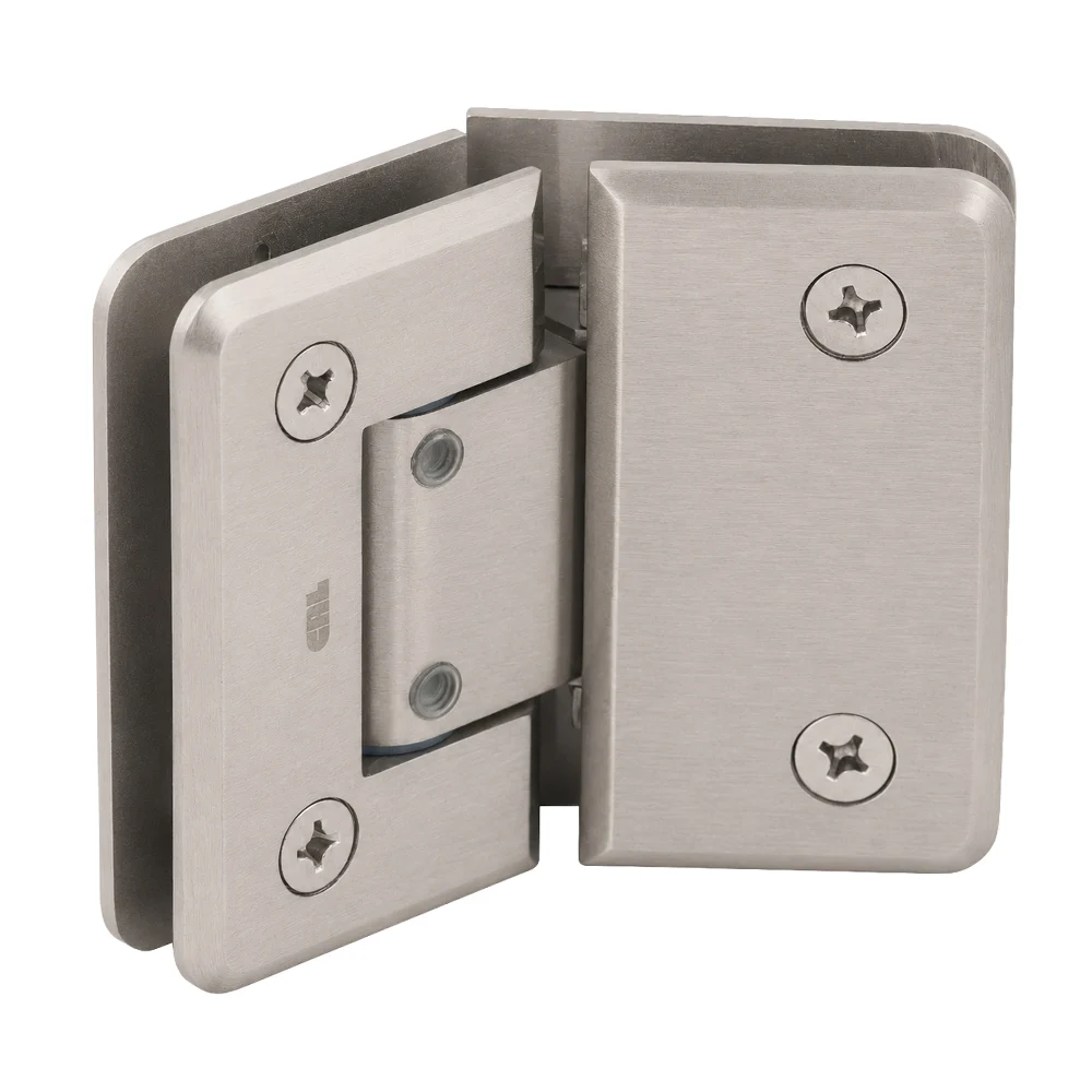 Glass to Glass Shower Door Hinge 135°: Pinnacle 345 Adjustable, Satin Nickel – CRL P1N345SN