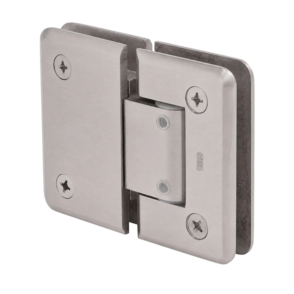 Glass to Glass Shower Door Hinge 180°: Pinnacle 380 Adjustable, Brushed Nickel – CRL P1N380BN