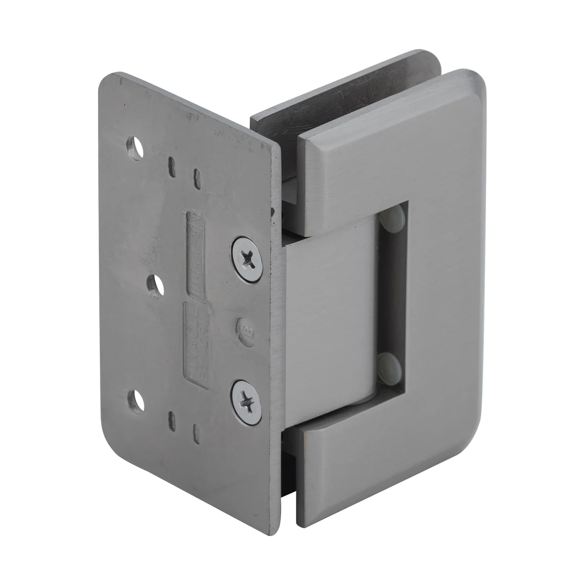 Shower Door Hinge: Pinnacle 544 5° Pre-Set, Offset Back Plate, Brushed Nickel – CRL P1N544BN