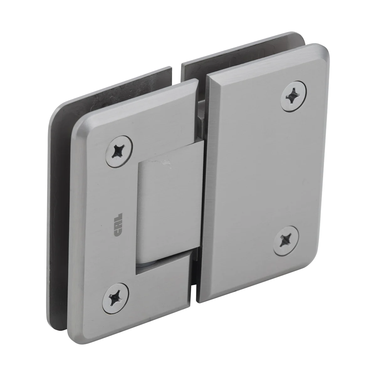 Glass to Glass Shower Door Hinge 180°: Pinnacle 580 5° Pre-Set, Brushed Nickel – CRL P1N580BN, photo 3