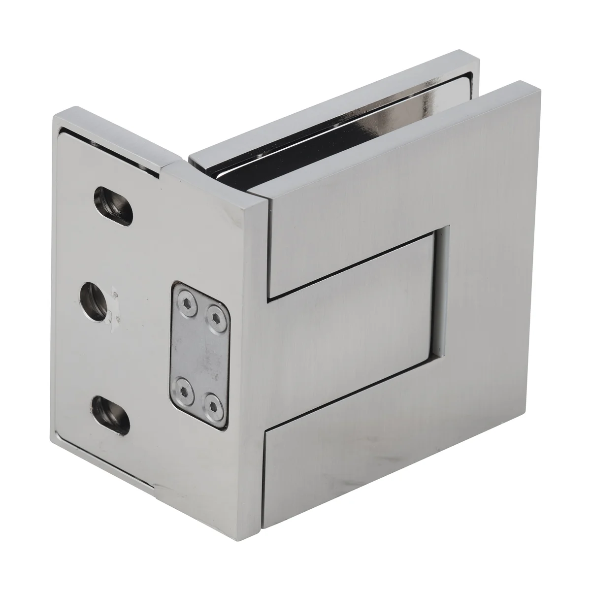 Shower Door Hinge: Palermo 044 Adjustable, Offset Back Plate, Brushed Nickel – CRL PAL044BN