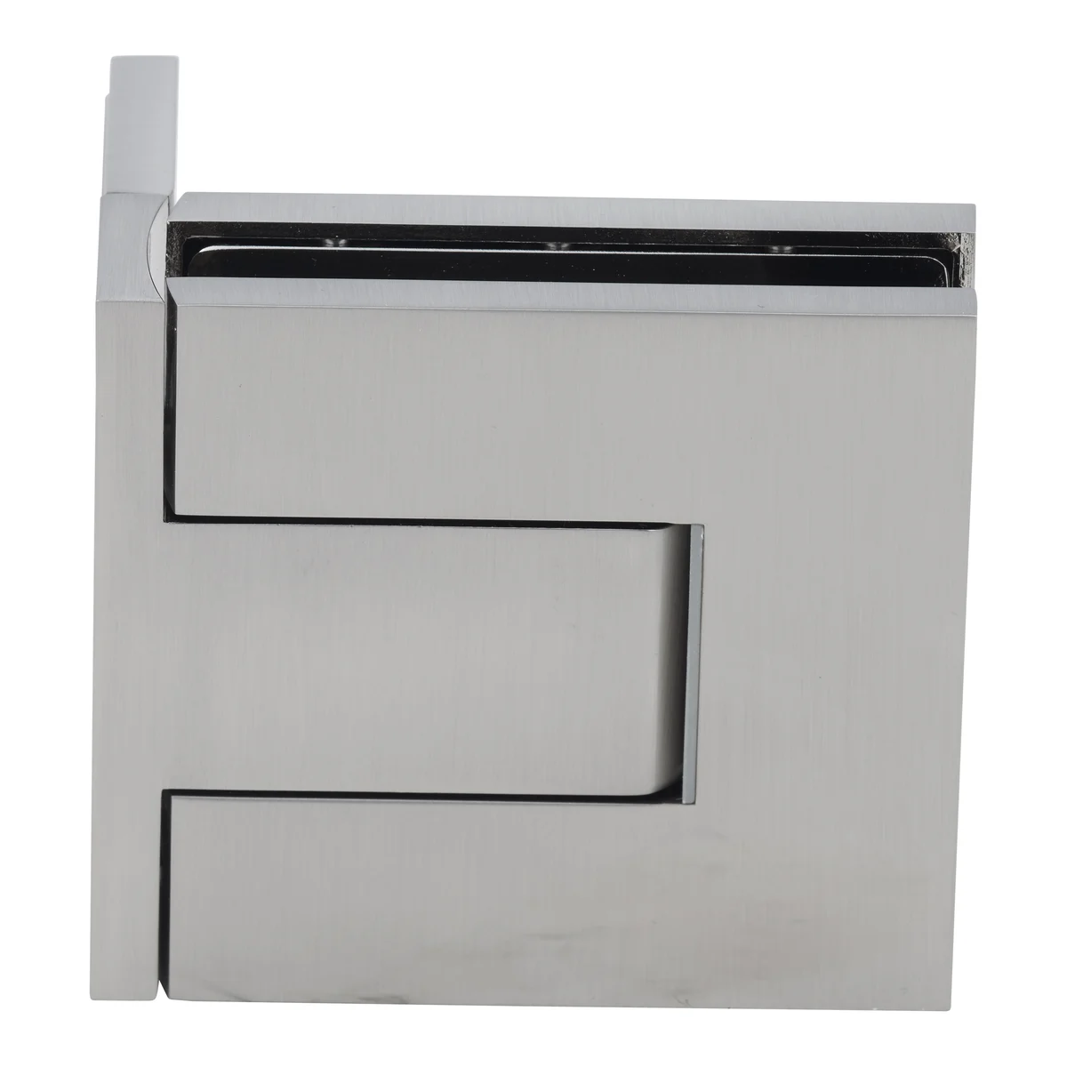 Shower Door Hinge: Palermo 044 Adjustable, Offset Back Plate, Brushed Nickel – CRL PAL044BN, photo 3