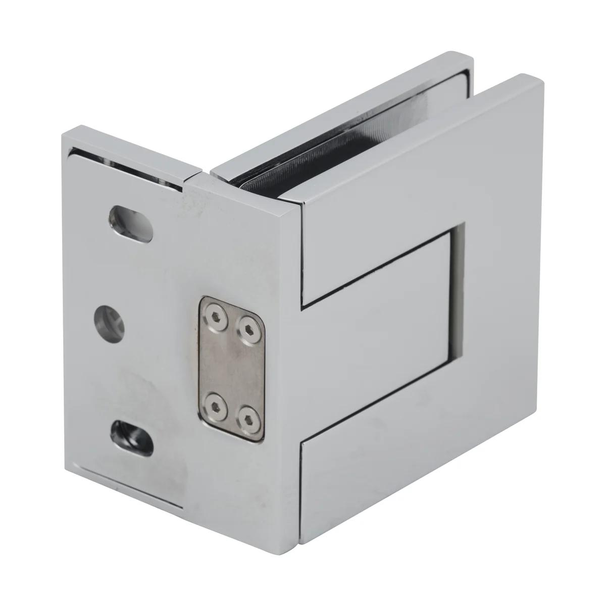CRL Shower Door Hinge – Palermo 044 Adjustable, Offset Back Plate, Polished Chrome