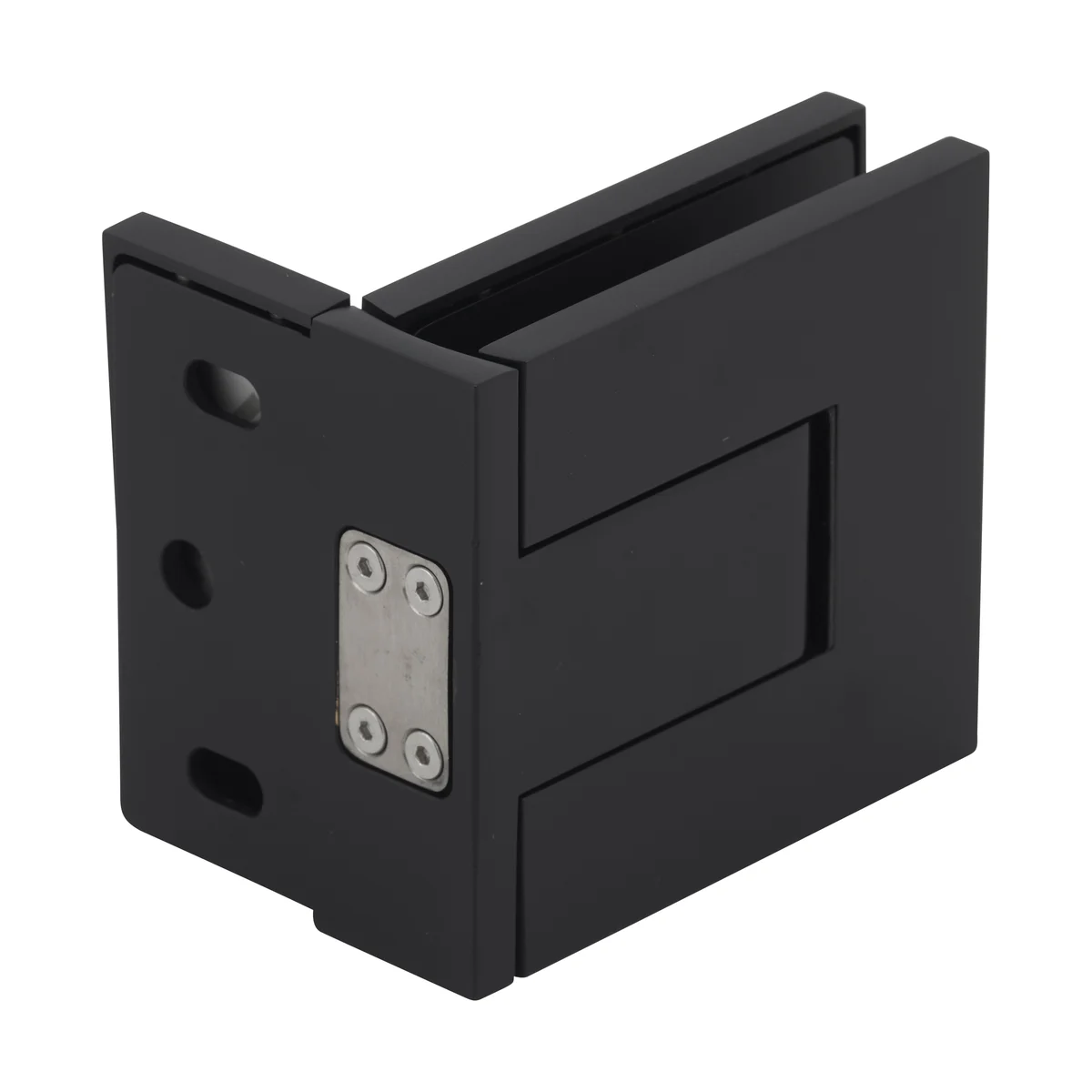 Shower Door Hinge: Palermo 044 Adjustable, Offset Back Plate, Matte Black – CRL PAL044MBL