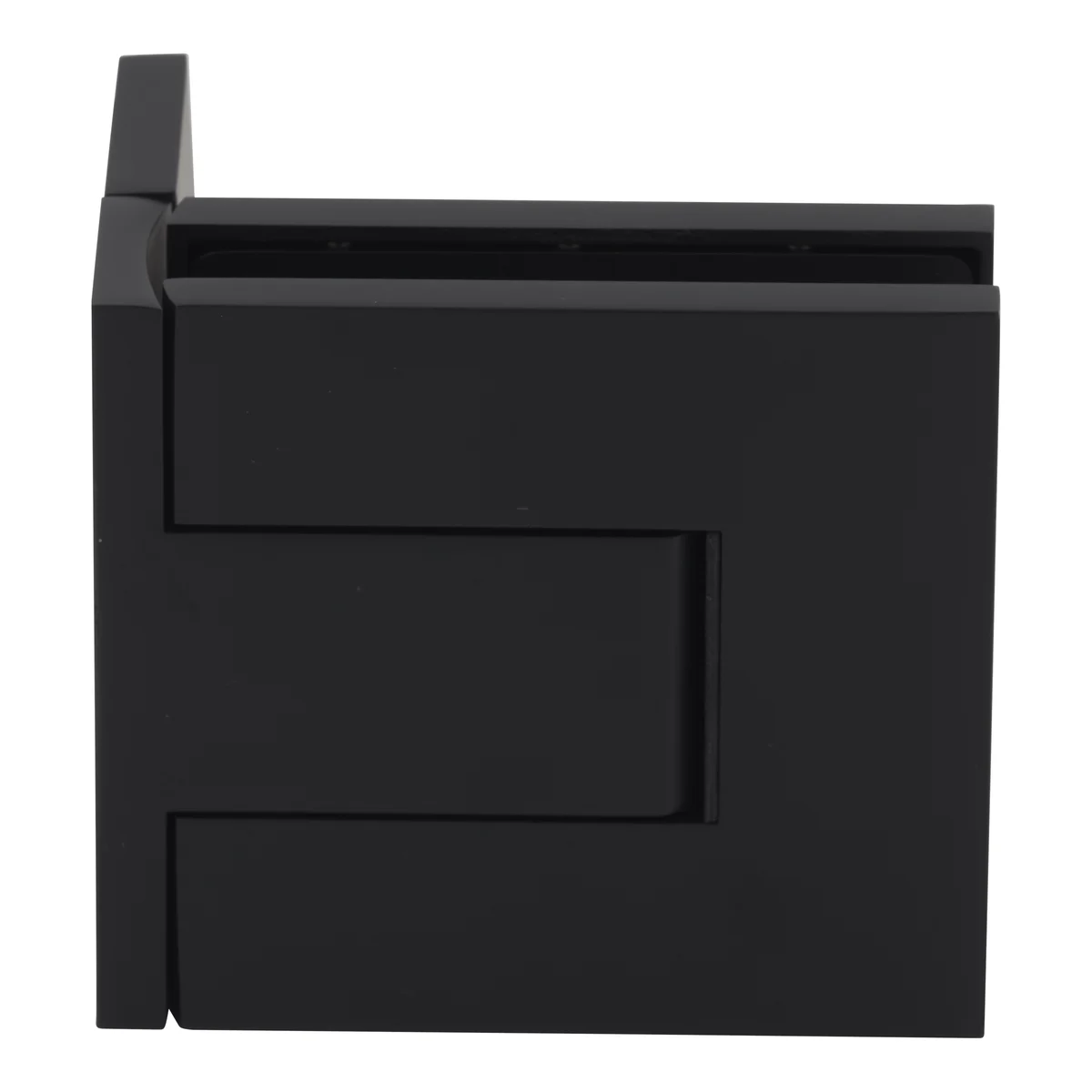 Shower Door Hinge: Palermo 044 Adjustable, Offset Back Plate, Matte Black – CRL PAL044MBL, photo 3
