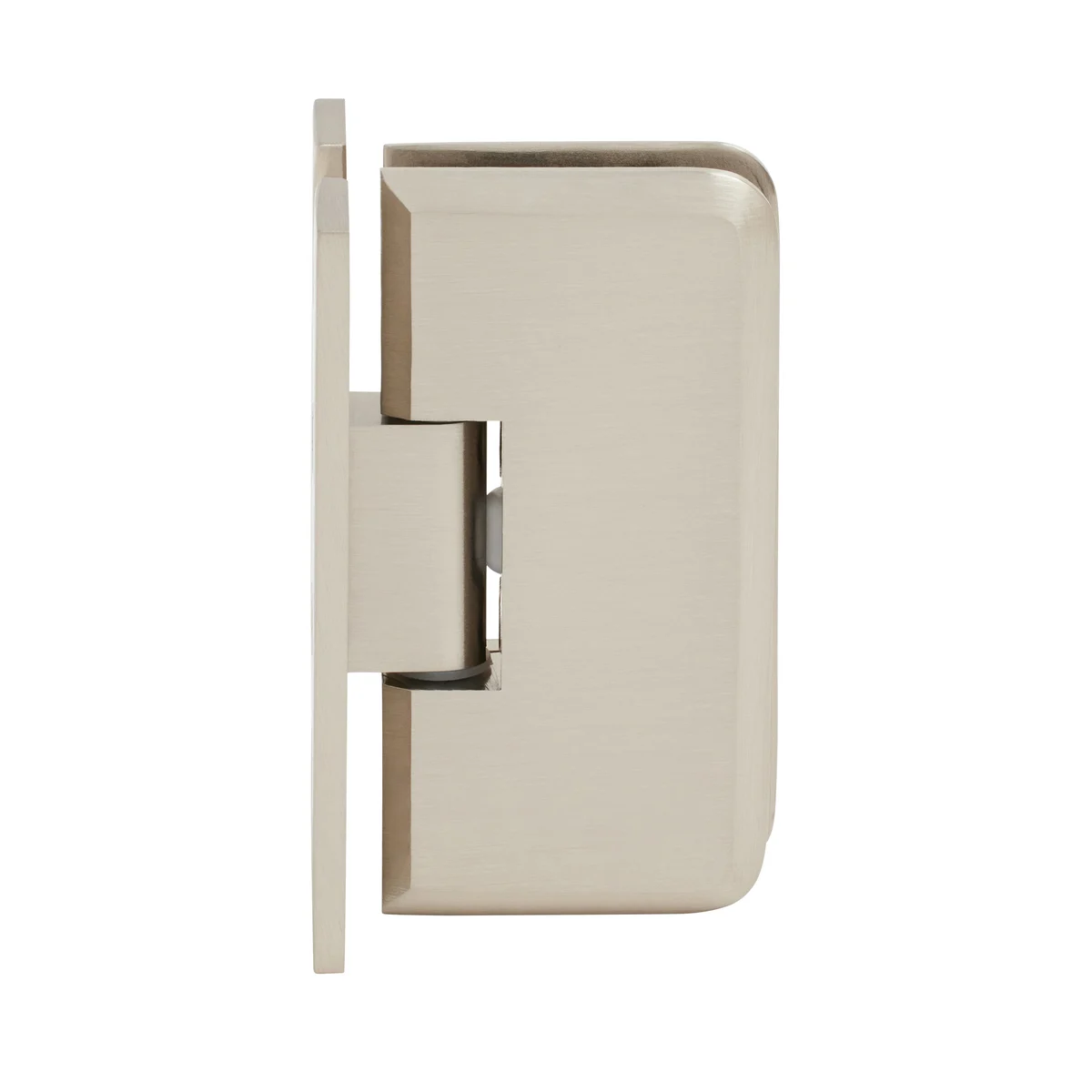 Shower Door Hinge: Petite 037 Wall Mount, H Back Plate, Brushed Nickel – CRL PET037BN