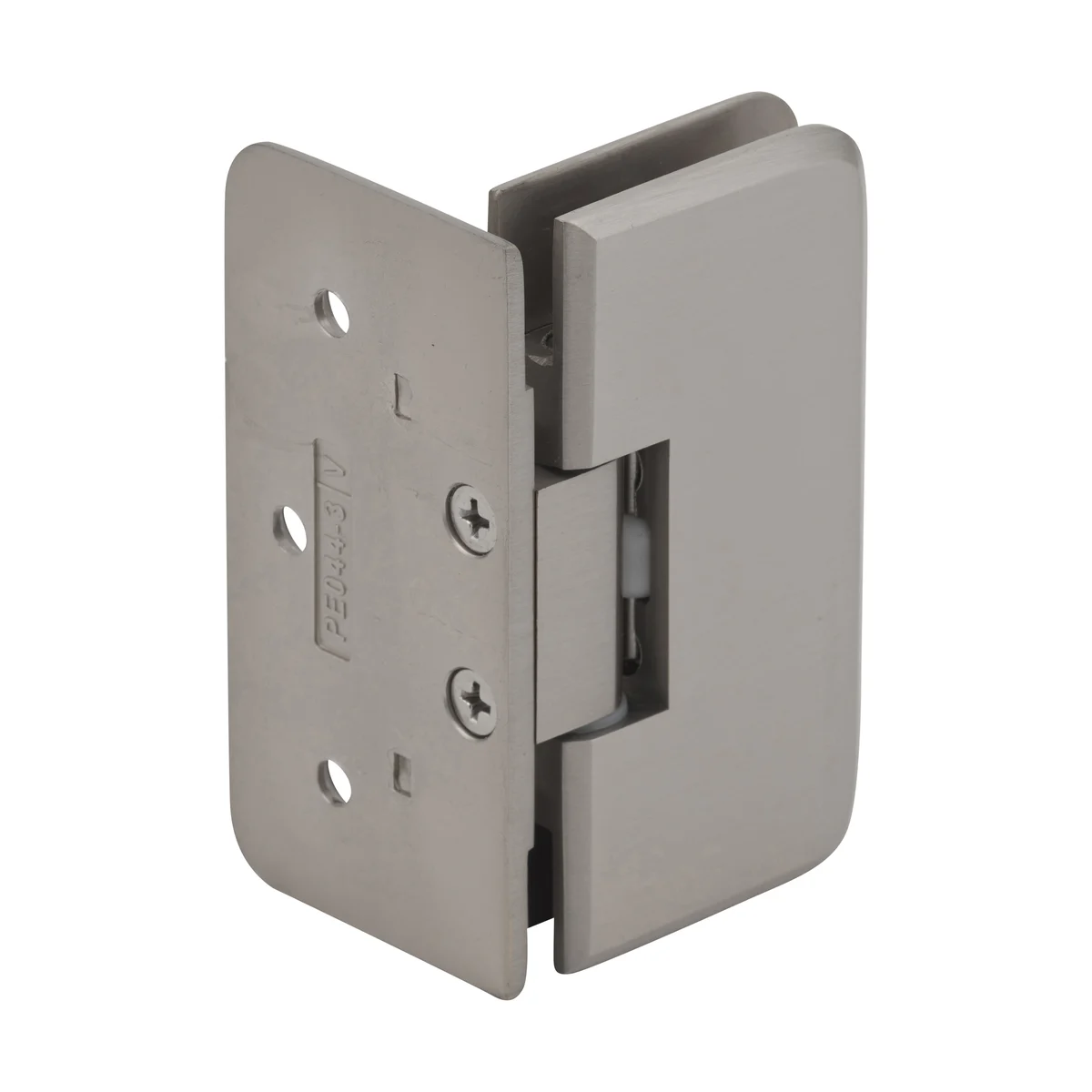Shower Door Hinge: Petite 044 Wall Mount, Offset Back Plate, Brushed Nickel – CRL PET044BN