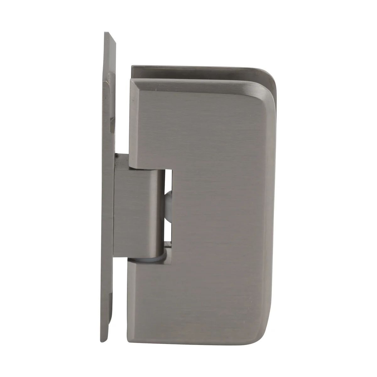 Shower Door Hinge: Petite 044 Wall Mount, Offset Back Plate, Brushed Nickel – CRL PET044BN, photo 3