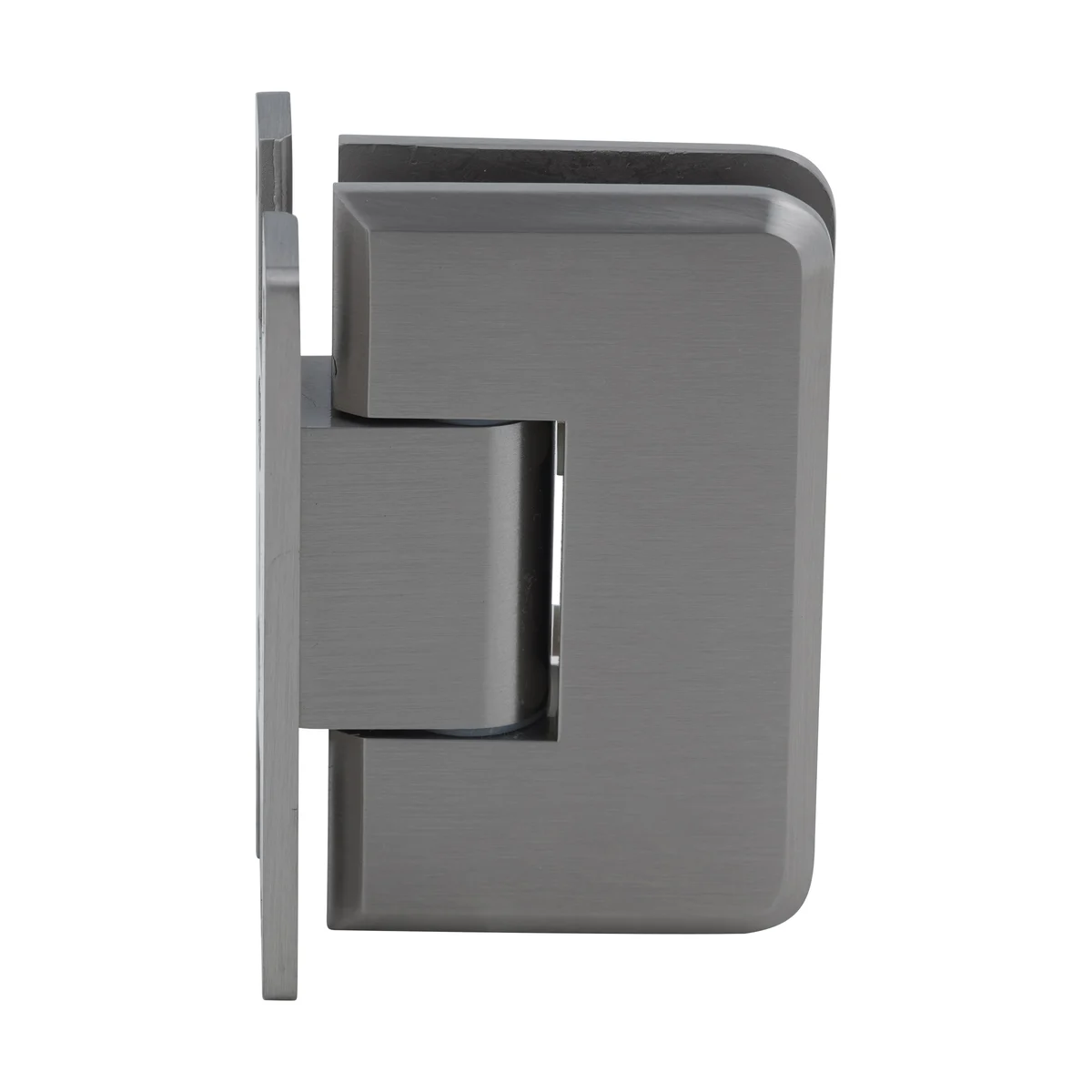 Shower Door Hinge: Plymouth 037 Wall Mount, H Back Plate, Brushed Nickel – CRL PLY037BN