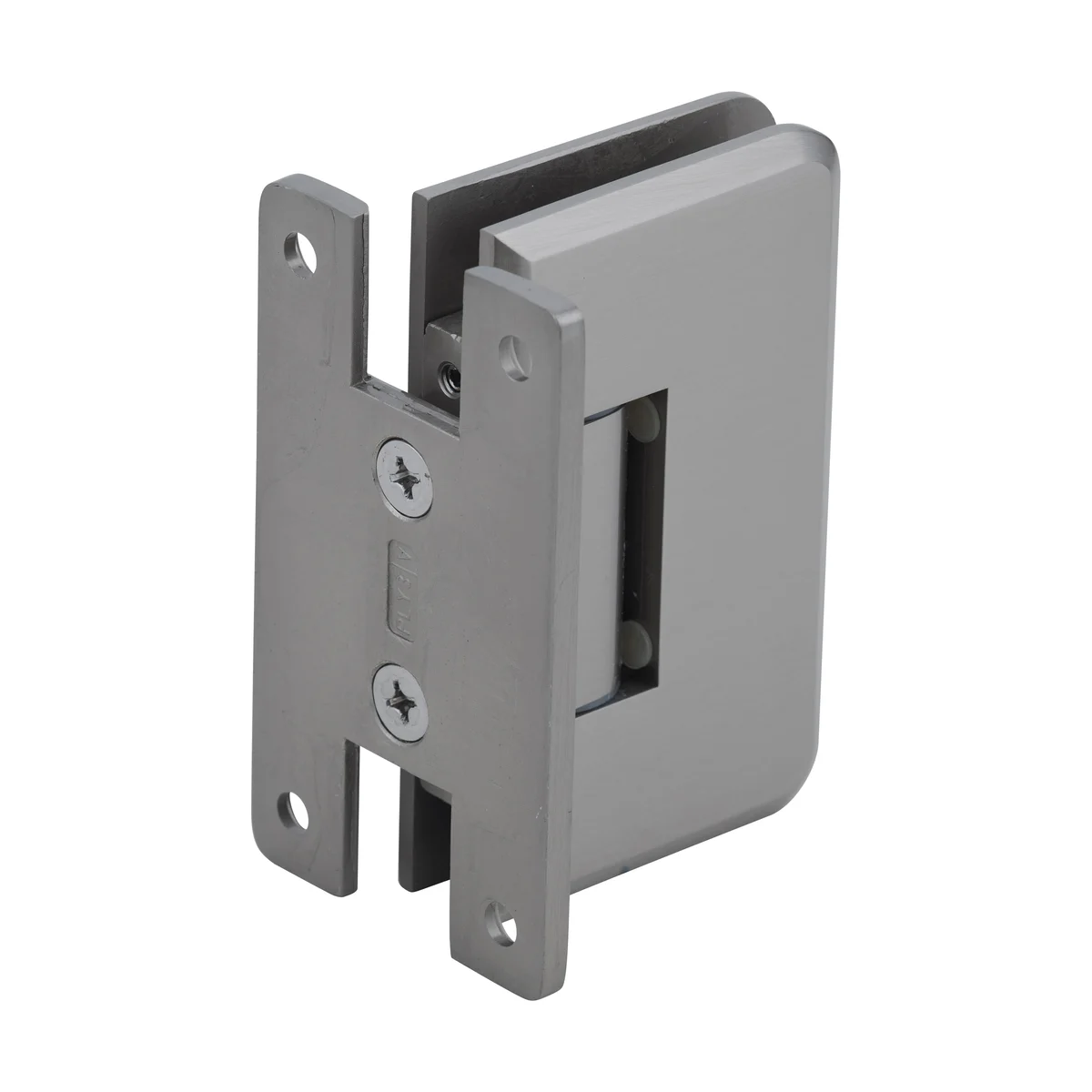 Shower Door Hinge: Plymouth 037 Wall Mount, H Back Plate, Brushed Nickel – CRL PLY037BN, photo 3