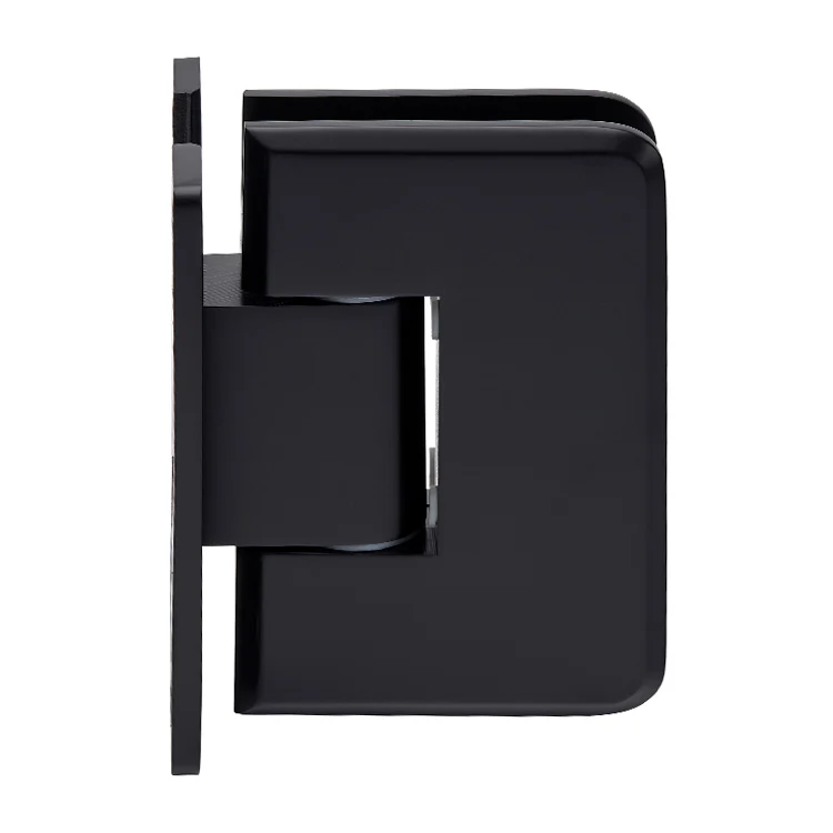 Shower Door Hinge: Plymouth 037 Wall Mount, H Back Plate, Matte Black – CRL PLY037MBL