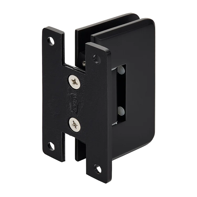 Shower Door Hinge: Plymouth 037 Wall Mount, H Back Plate, Matte Black – CRL PLY037MBL, photo 3