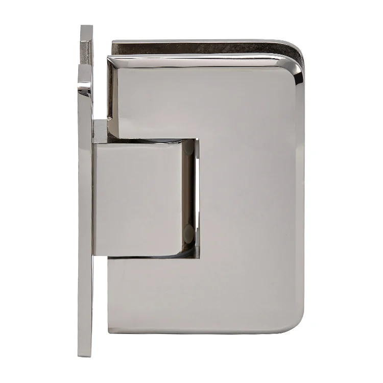 Shower Door Hinge: Plymouth 037 Wall Mount, H Back Plate, Polished Nickel – CRL PLY037PN