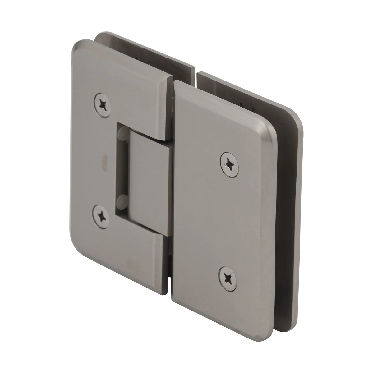 Glass to Glass Shower Door Hinge 180°: Plymouth 180, Brushed Nickel – CRL PLY180BN, photo 3