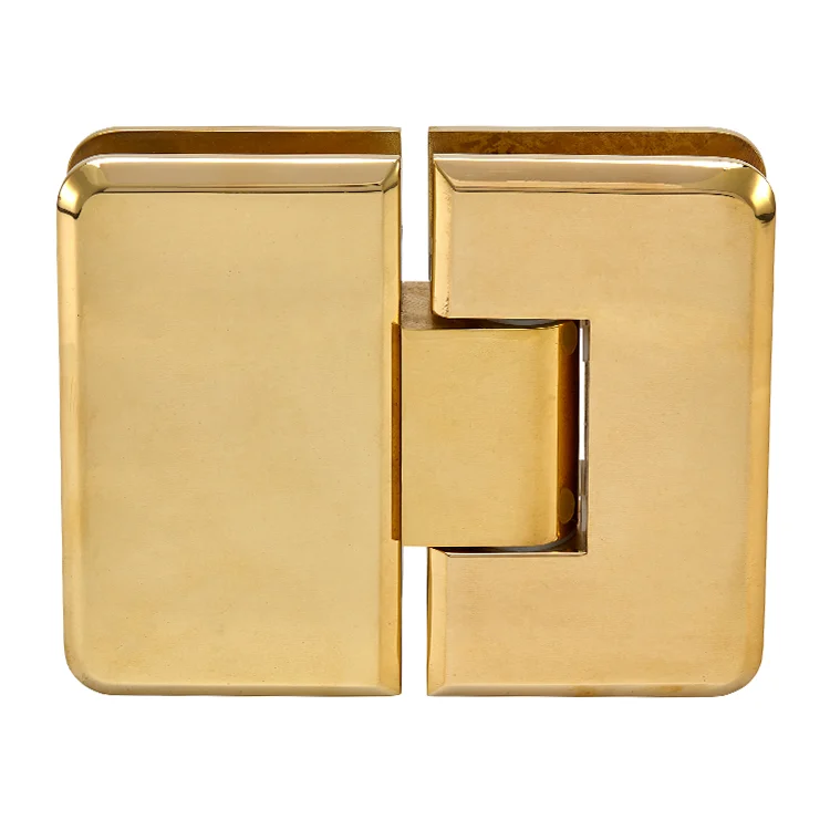 Glass to Glass Shower Door Hinge 180°: Plymouth 180, Unlacquered Brass – CRL PLY180ULBR
