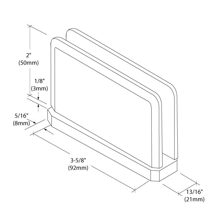 Pivot Shower Door Hinge: Prima 01 #1 Pin, Top Left or Bottom Right, Brushed Nickel – CRL PPH0151BN, photo 5