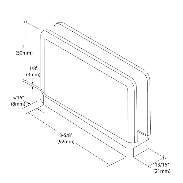 Pivot Shower Door Hinge: Prima 01 #2 Pin, Top Right or Bottom Left, Brushed Nickel – CRL PPH0152BN, photo 5