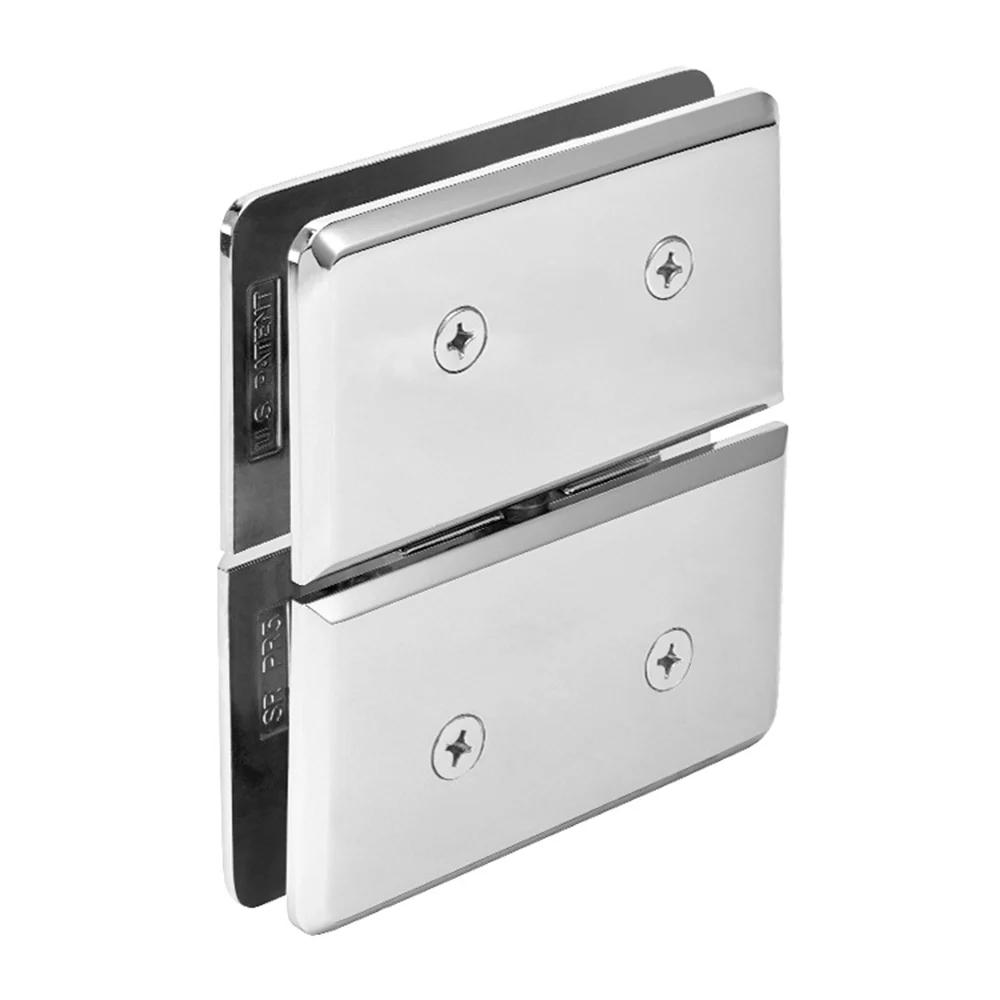 CRL Pivot Shower Door Hinge – Prima 02 Glass to Glass Mount, Polished Chrome