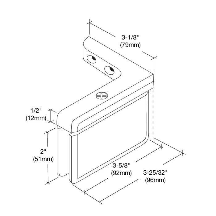 Pivot Shower Door Hinge: Prima 05 Right Hand Offset Mount, Brushed Bronze – CRL PPH05RBBRZ, photo 4