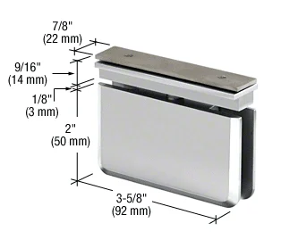 CRL PPH06CH Pivot Shower Door Hinge – Prima 06 EZ-Adjust Top Mount