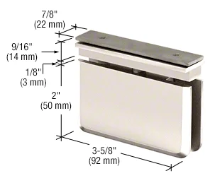 Pivot Shower Door Hinge: Prima 06 EZ-Adjust Top Mount, Polished Nickel – CRL PPH06PN
