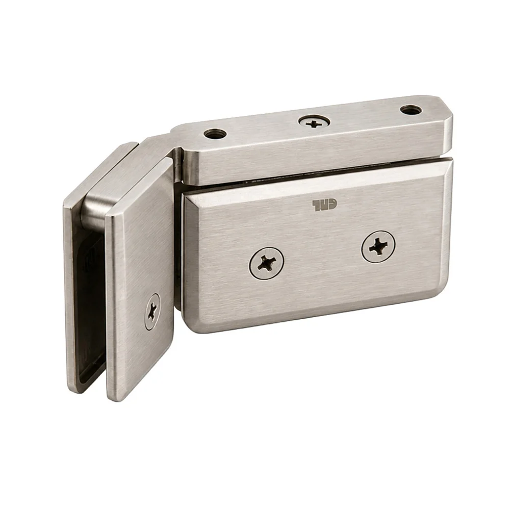 Pivot Shower Door Hinge: Prima Right Hand 135° with U-Clamp, Brushed Nickel – CRL PPH0735RBN