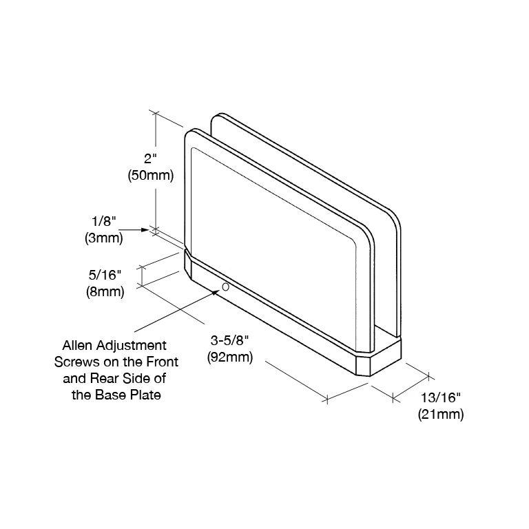 Pivot Shower Door Hinge: Prima 301 Adjustable Top or Bottom Mount, Oil Rubbed Bronze – CRL PPH3010RB, photo 4