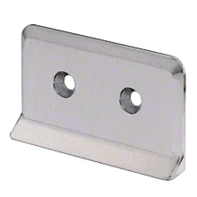 CRL Pivot Shower Door Hinge Drip Plate – Prima, Brushed Nickel