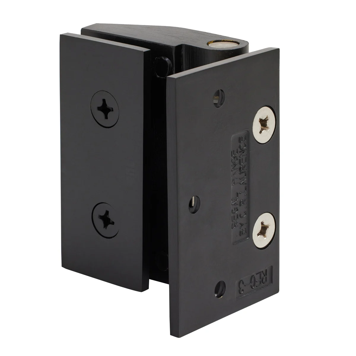 Shower Door Hinge: Regal 037 Wall Mount, Offset Back Plate, Oil Rubbed Bronze – CRL REG0370RB, photo 3