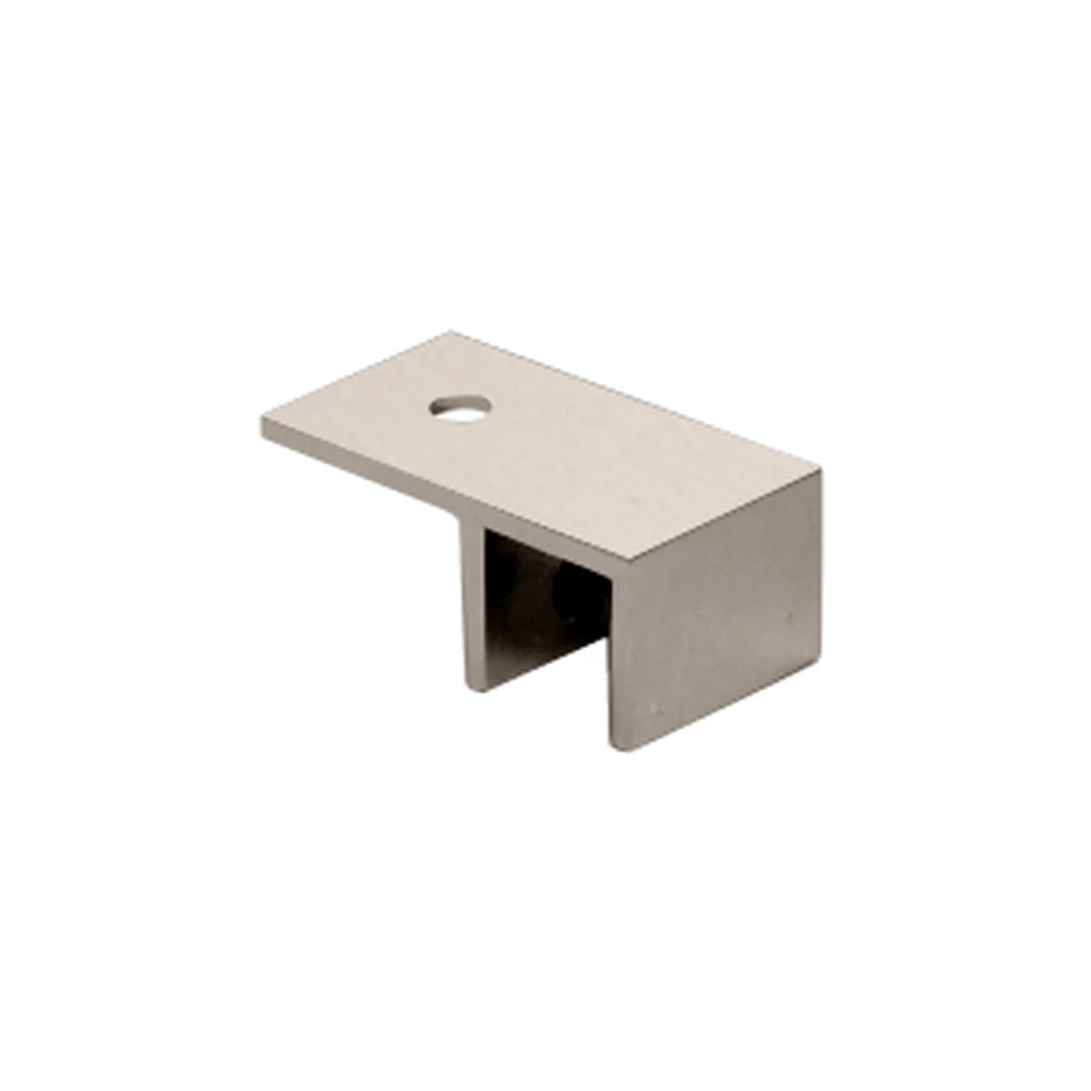 Shower Glass Ceiling Mount "Sleeve Over" Glass Clamp, Brushed Nickel – CRL S0GC01BN