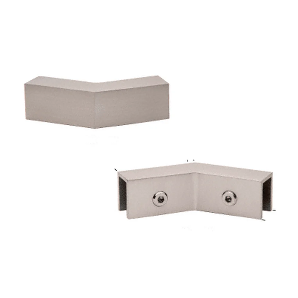 Shower Glass 135° "Sleeve Over" Glass Clamp, Brushed Nickel – CRL S0GC135BN
