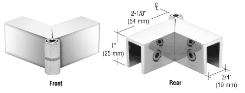 CRL Adjustable "Sleeve Over" Glass Clamp, Polished Chrome
