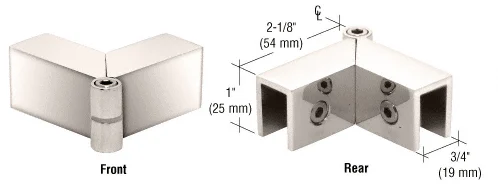 Shower Glass Adjustable "Sleeve Over" Glass Clamp, Polished Nickel – CRL S0GC91PN