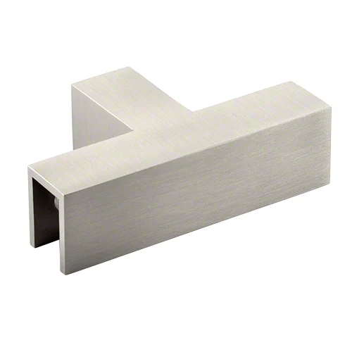 Shower Glass 90° "Sleeve Over" T-Junction Glass Clamp, Brushed Nickel – CRL S0GCT90BN