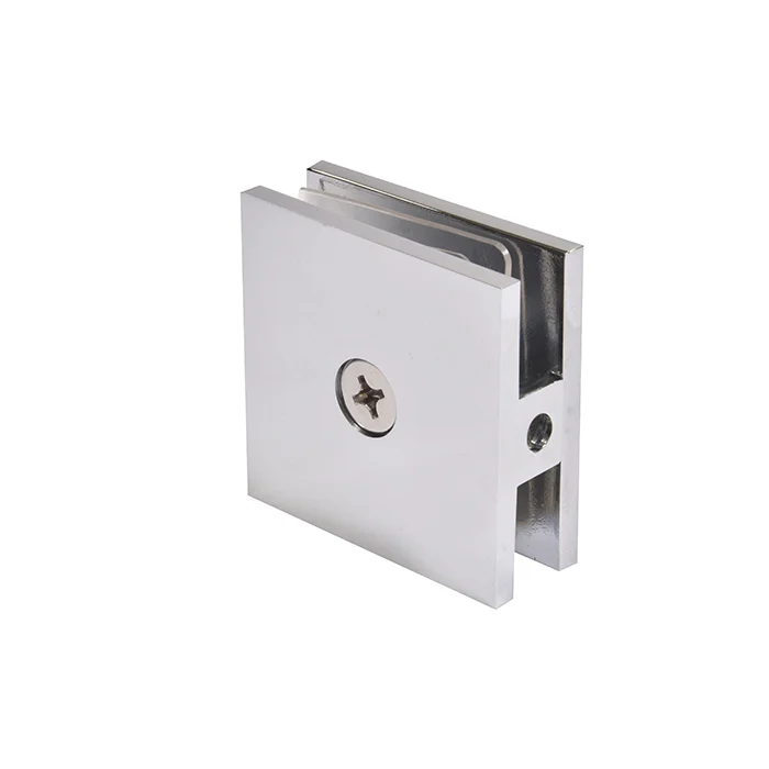 CRL SCU4CH Square Hole-in-Glass Fixed Panel U-Clamp