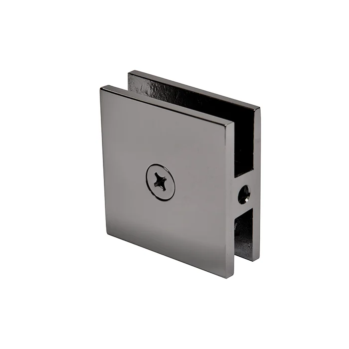 Shower Glass Square Hole-in-Glass Fixed Panel U-Clamp, Gun Metal – CRL SCU4GM