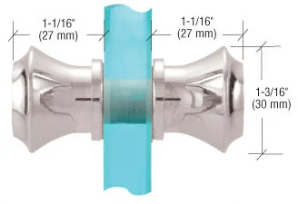 CRL SDK053CH Flair Style Back-to-Back Knob