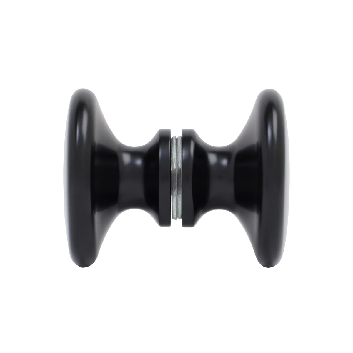 CRL Traditional Back-to-Back Shower Door Knobs, Matte Black