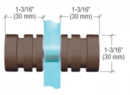 Contemporary Back-to-Back Shower Door Knob, Oil Rubbed Bronze – CRL SDK1060RB